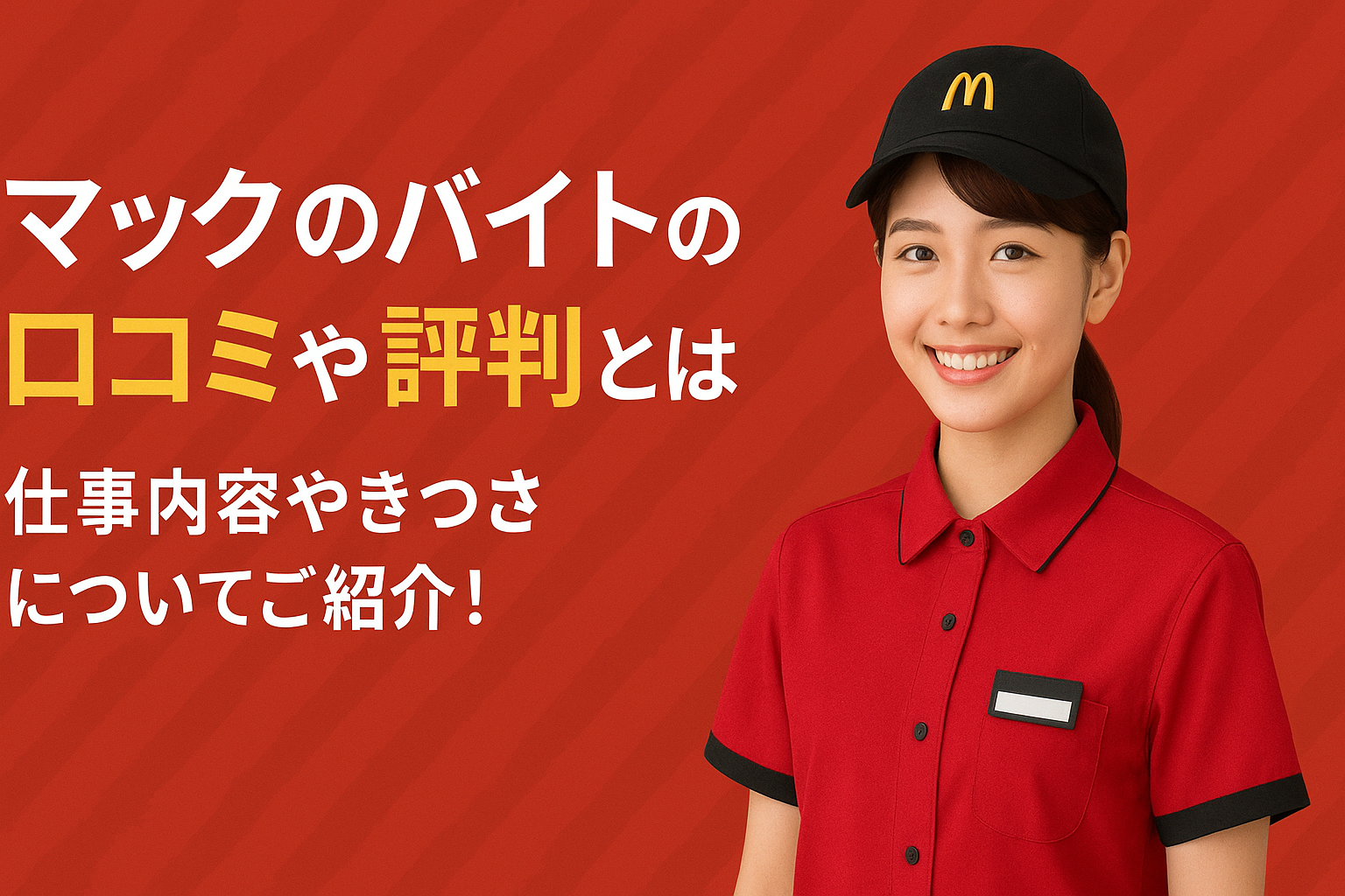 マックのバイトの口コミや評判とは？仕事内容やきつさについてご紹介！