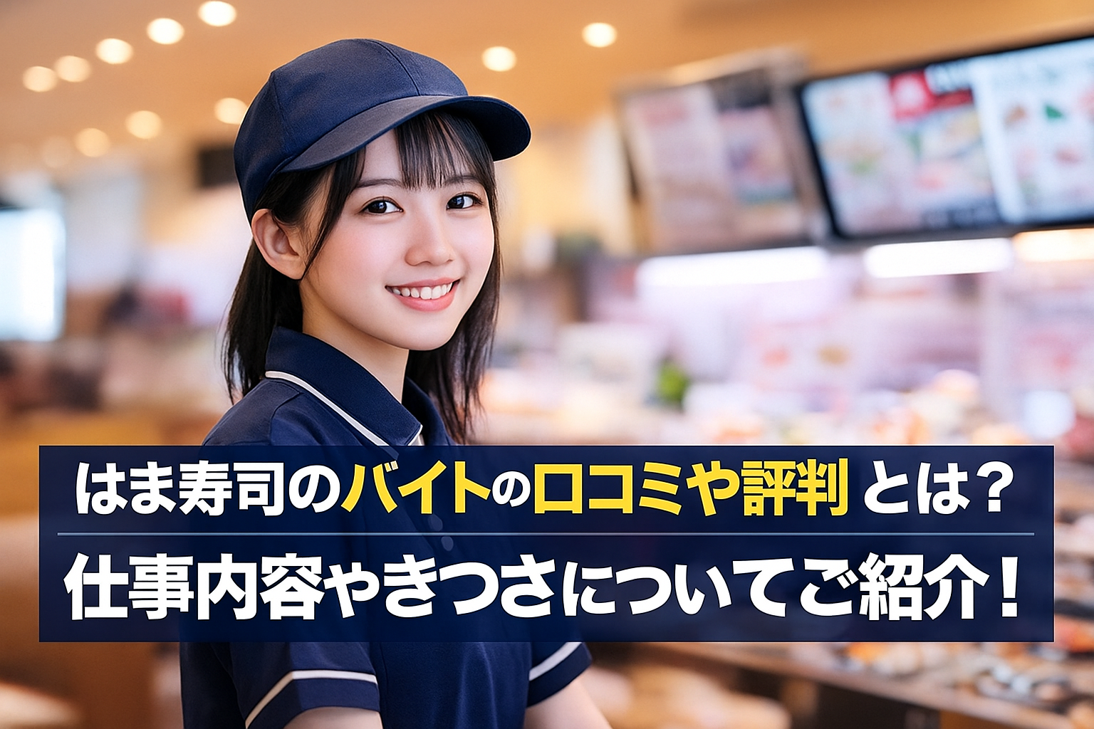 はま寿司のバイトの口コミや評判とは？仕事内容やきつさについてご紹介！
