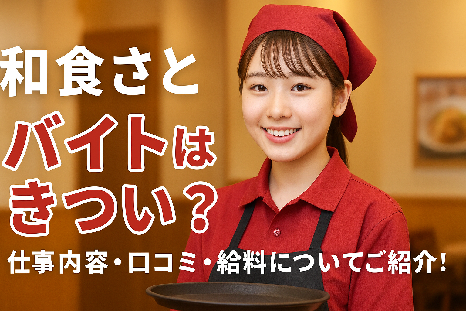 和食さとのバイトはきつい？ 仕事内容・口コミ・給料についてご紹介！