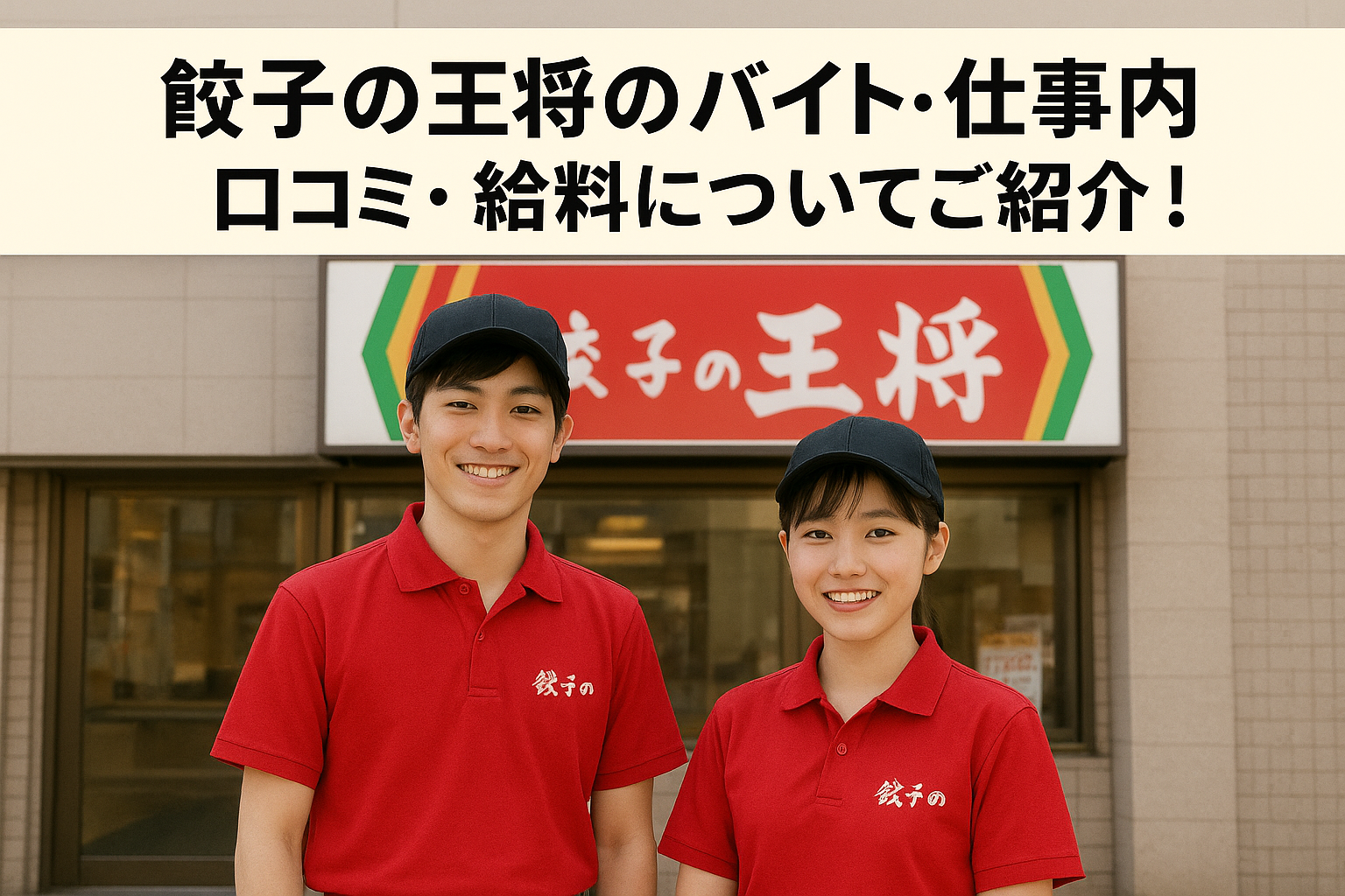餃子の王将のバイト・仕事内容・口コミ・給料についてご紹介！