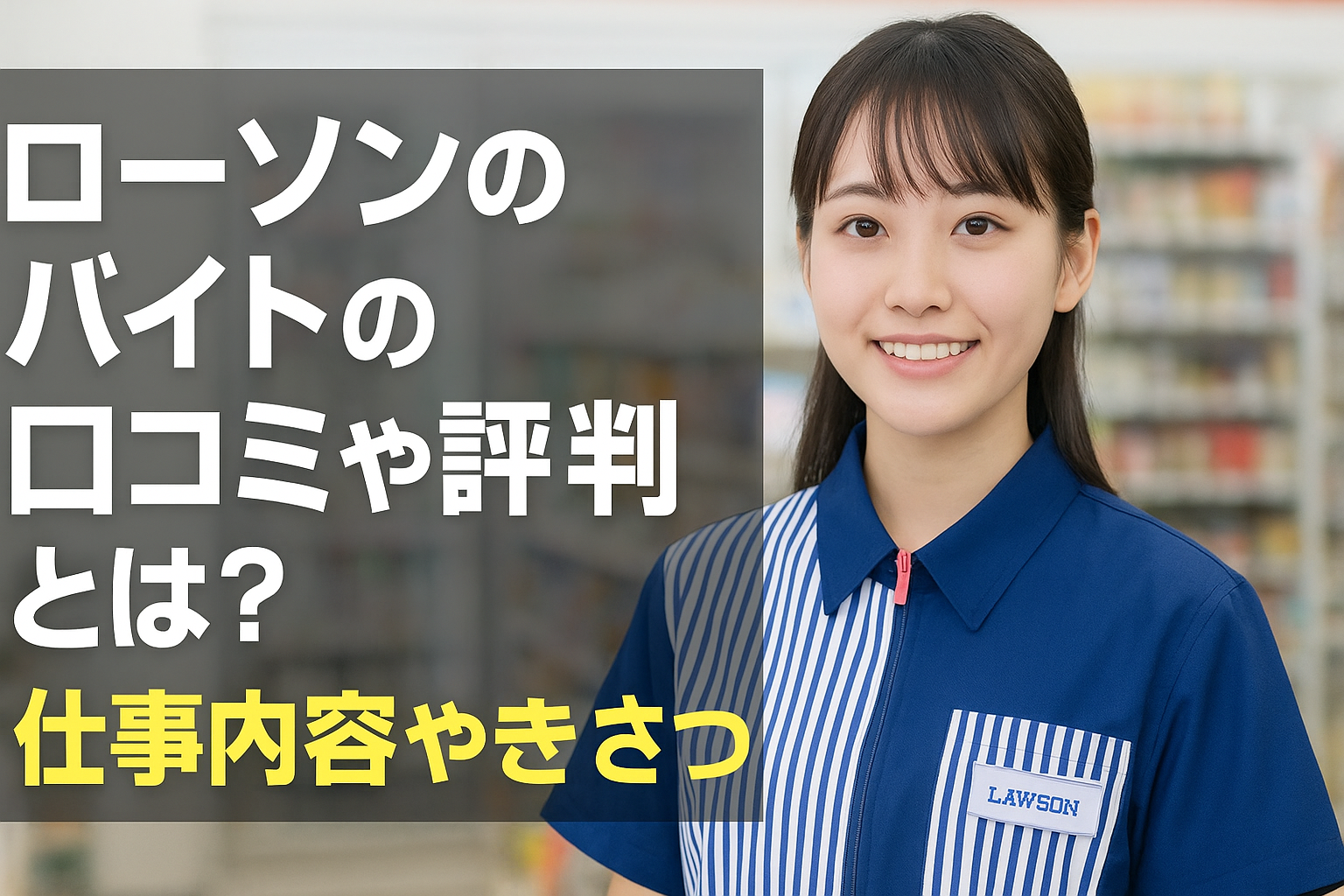 ローソンのバイトの口コミや評判とは？仕事内容やきつさについてご紹介！