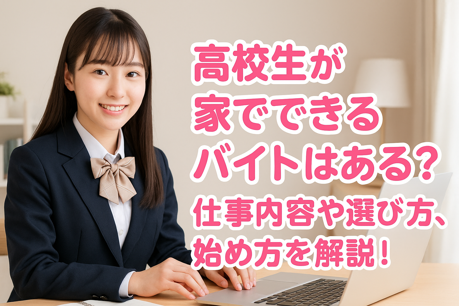 高校生が家でできるバイトはある？仕事内容や見つけるコツについてご紹介！