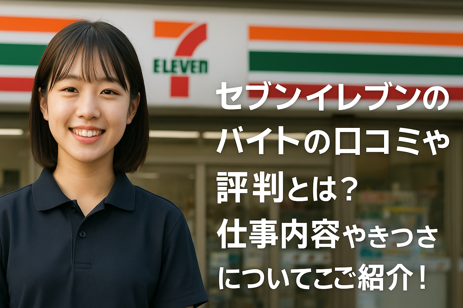 セブンイレブンのバイトの口コミや評判とは？仕事内容やきつさについてご紹介！