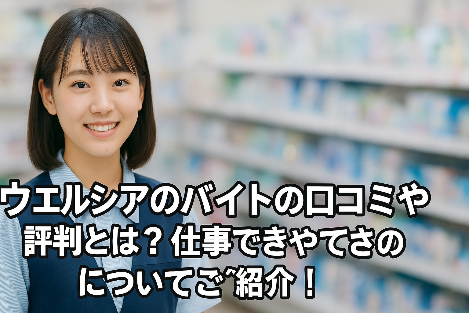 ウエルシアのバイトの口コミや評判とは？仕事内容やきつさについてご紹介！